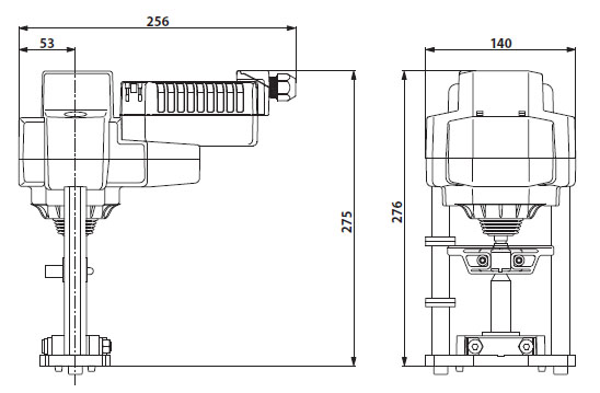 Габаритные размеры AVK24A-3-TPC Габаритные размеры AVK24A-3-TPC