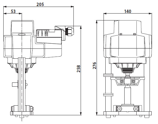 Габаритные размеры EV230A-TPC Габаритные размеры EV230A-TPC