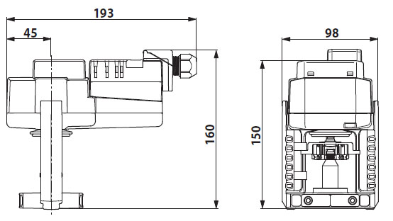 Габаритные размеры LV24A-SR-TPC Габаритные размеры LV24A-SR-TPC