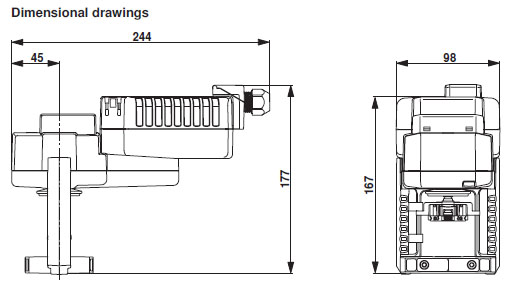Габаритные размеры NVK24A-MP-TPC Габаритные размеры NVK24A-MP-TPC