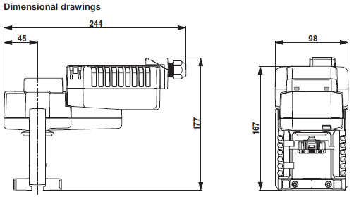 Габаритные размеры NVKC24A-SR-TPC Габаритные размеры NVKC24A-SR-TPC