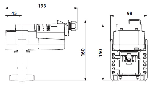 Габаритные размеры SV230A-TPC Габаритные размеры SV230A-TPC