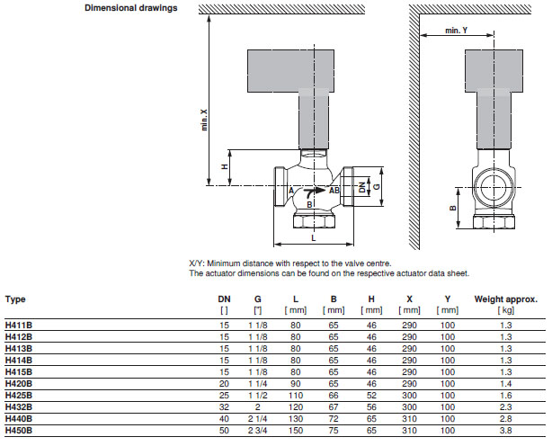 Габаритные размеры H440B Габаритные размеры H440B