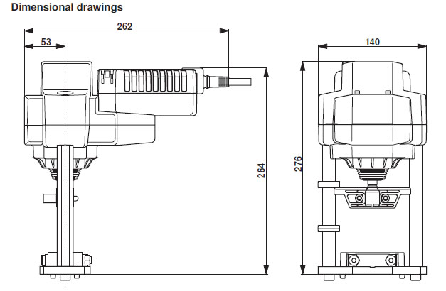 Габаритные размеры AVK230A-3 