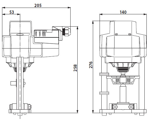 Габаритные размеры EV24A-TPC Габаритные размеры EV24A-TPC