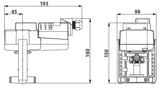 Габаритные размеры LV24A-SZ-TPC Габаритные размеры LV24A-SZ-TPC