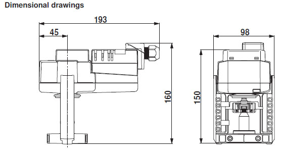 Габаритные размеры LVC24A-SZ-TPC Габаритные размеры LVC24A-SZ-TPC