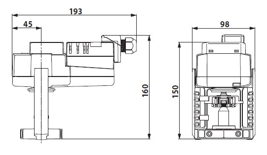 Габаритные размеры NV24A-SZ-TPC Габаритные размеры NV24A-SZ-TPC