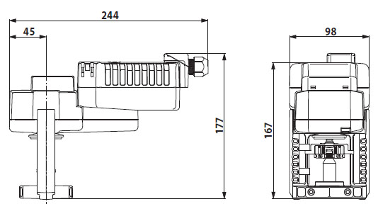 Габаритные размеры NVK24A-3-TPC Габаритные размеры NVK24A-3-TPC