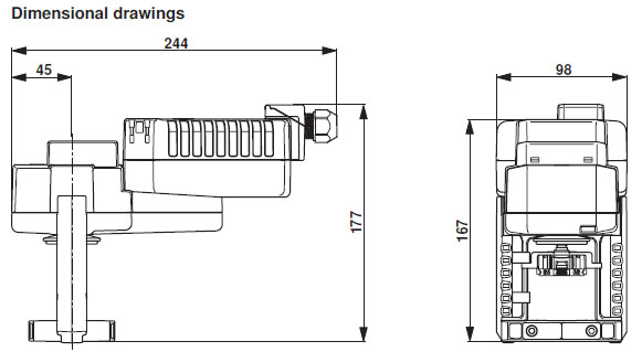 Габаритные размеры NVK24A-MP-TPC Габаритные размеры NVK24A-MP-TPC
