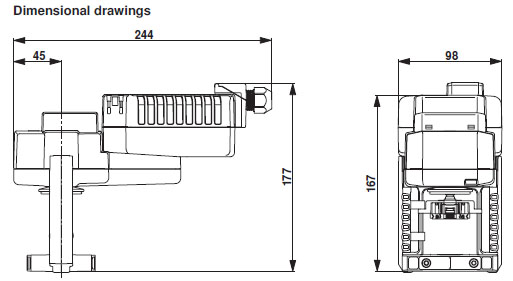 Габаритные размеры NVKC24A-SZ-TPC Габаритные размеры NVKC24A-SZ-TPC