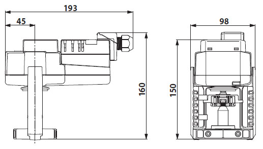 Габаритные размеры SV24A-TPC Габаритные размеры SV24A-TPC