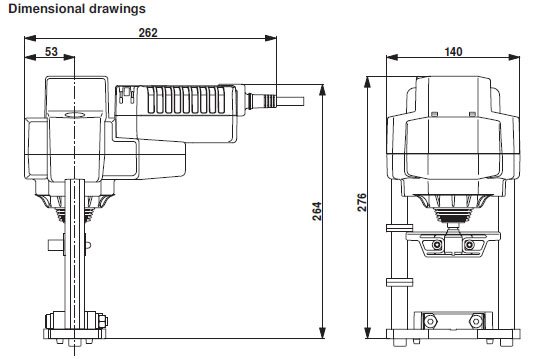 Габаритные размеры AVK230A-3 Габаритные размеры AVK230A-3