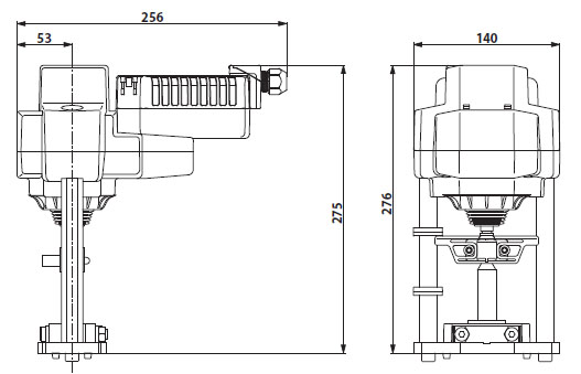 Габаритные размеры AVK24A-3-TPC Габаритные размеры AVK24A-3-TPC