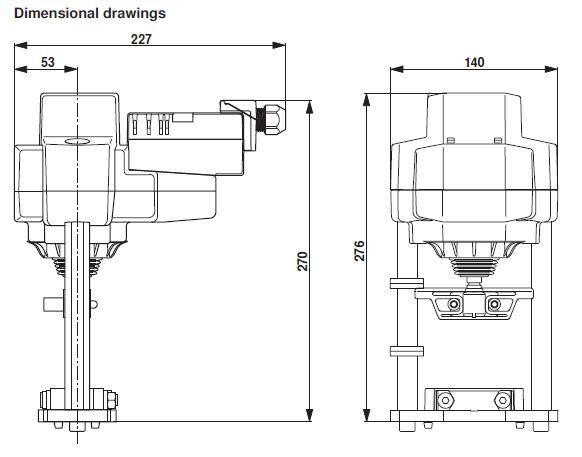 Габаритные размеры EV24A-MP-TPC 