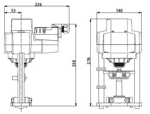 Габаритные размеры EV24A-SR-TPC 