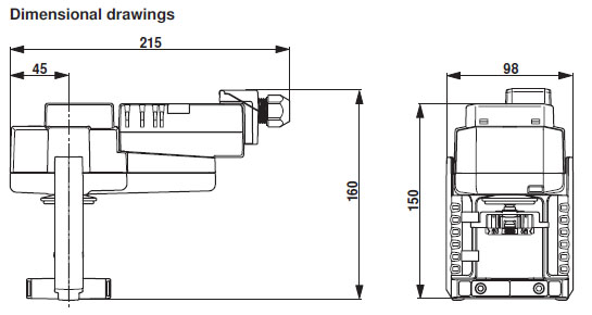 Габаритные размеры NV24A-MP-TPC