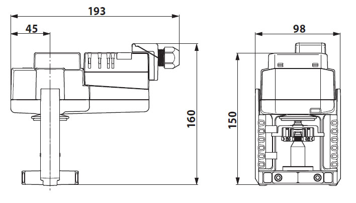 Габаритные размеры NV24A-SZ-TPC Габаритные размеры NV24A-SZ-TPC