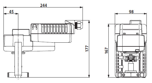 Габаритные размеры NVK24A-3-TPC Габаритные размеры NVK24A-3-TPC