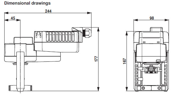 Габаритные размеры NVK24A-MP-TPC 