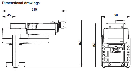 Габаритные размеры SV24A-MP-TPC 
