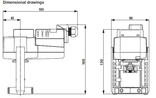 Габаритные размеры LVC24A-SR-TPC 