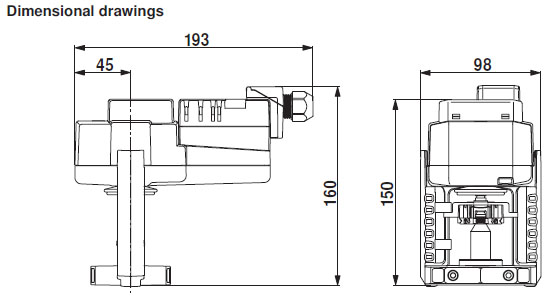 Габаритные размеры LVC24A-SZ-TPC 