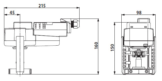 Габаритные размеры NVC24A-SR-TPC Габаритные размеры NVC24A-SR-TPC