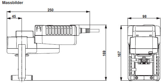Габаритные размеры NVK230A-3 