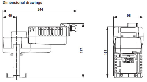 Габаритные размеры NVKC24A-MP-TPC Габаритные размеры NVKC24A-MP-TPC
