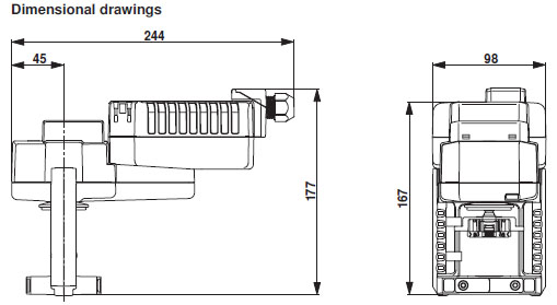Габаритные размеры NVKC24A-SZ-TPC Габаритные размеры NVKC24A-SZ-TPC