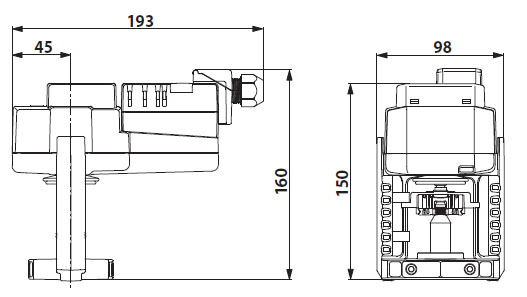 Габаритные размеры SV230A-TPC Габаритные размеры SV230A-TPC