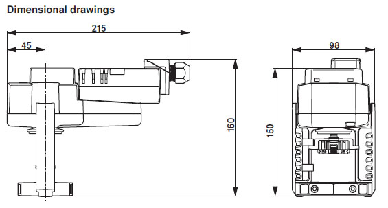 Габаритные размер SVC24A-SZ-TPC 
