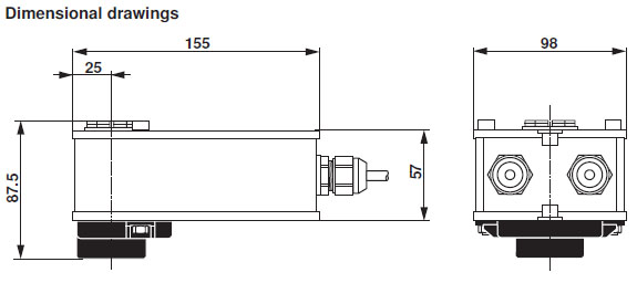 Габаритные размеры LRF230-S-O Габаритные размеры LRF230-S-O