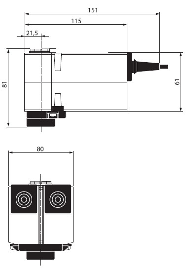 Электрическое подключение TRF230-S-O Электрическое подключение TRF230-S-O