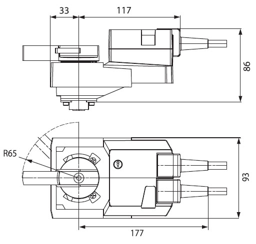 Габаритные размерыSR24A-S Габаритные размеры SR24A-S