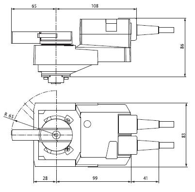 Габаритные размеры NR230A-S Габаритные размеры NR230A-S