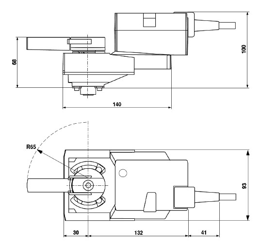 Габаритные размеры NRQ24A