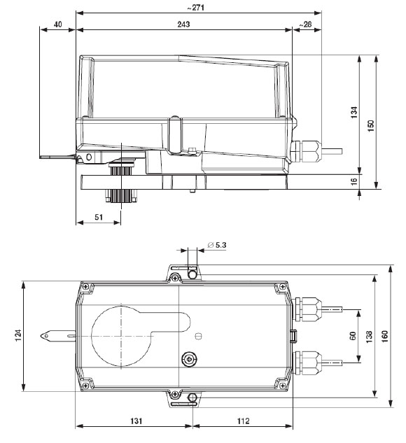 Габаритные размеры SR24P Габаритные размеры SR24P