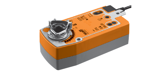 Электроприводы с охранной функцией с пружинным возвратом NF24A-SR Плавного регулирования 0…10 В=