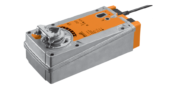 Электроприводы с охранной функцией с пружинным возвратом EF24A-SR Откр/закр 24В =/~, 2 вспомогательных переключателя