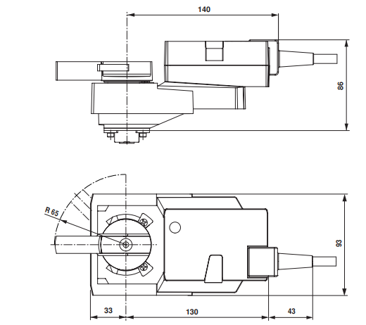 Габаритные размеры LM24A-SR Габаритные размеры SR24A-MOD