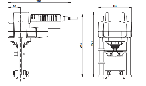 Габаритные размеры LM24A-SR Габаритные размеры AVK24ALON