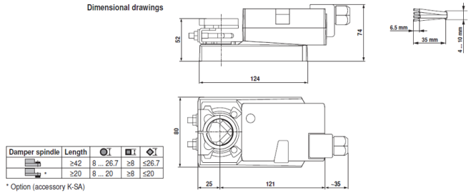Габаритные размеры NM24A-MF-TP 