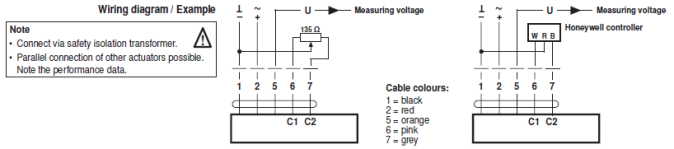 Электрическое подключение SM24A-R9 