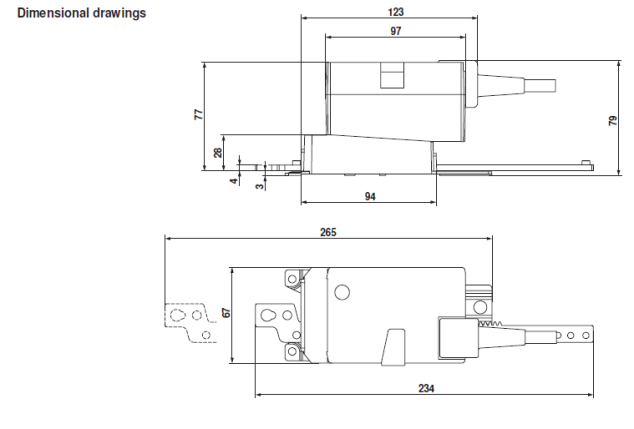 Габаритные размеры LHQ24A100