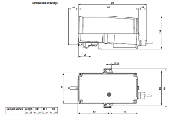 Габаритные размеры SM24P