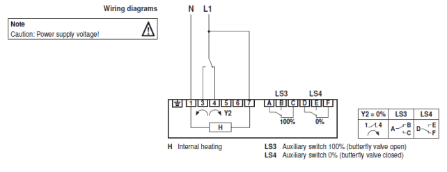 Электрическое подключение SY7-230A-3-T 
