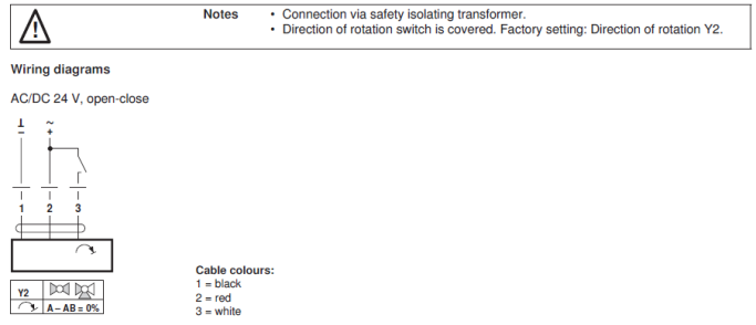 Электрическое подключение DRC24A-7 