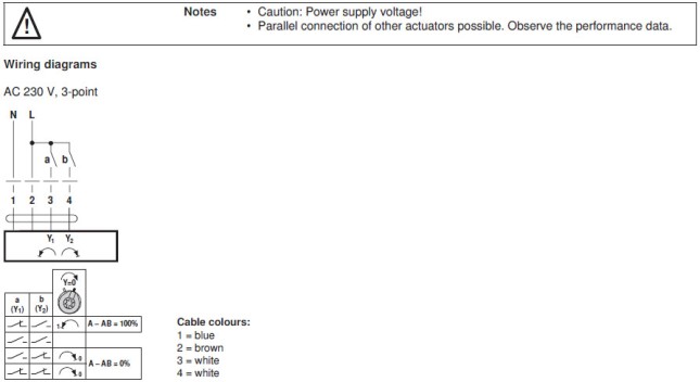 Электрическое подключение NRFD230A-3-S2-O 